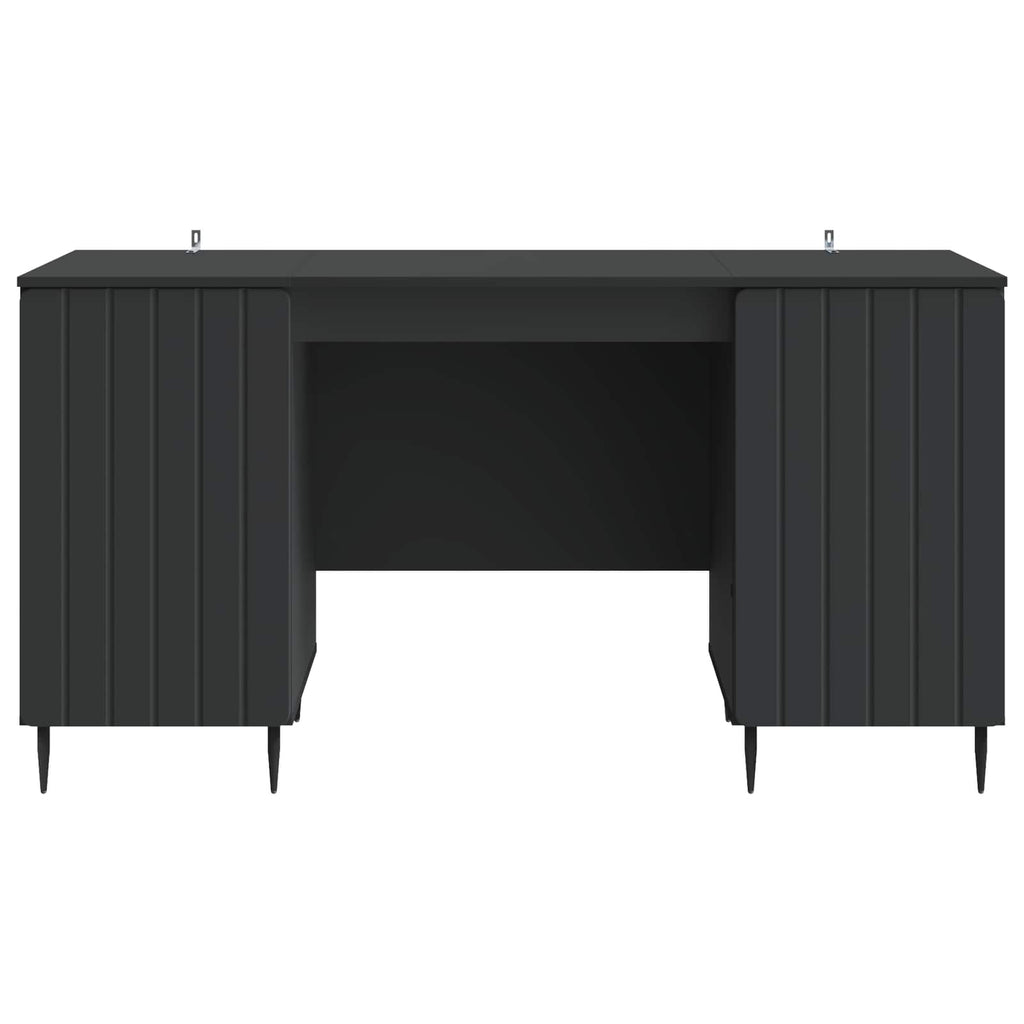Scrivania Nero 142,5 x 50 x 75 cm Legno ingegnerizzato