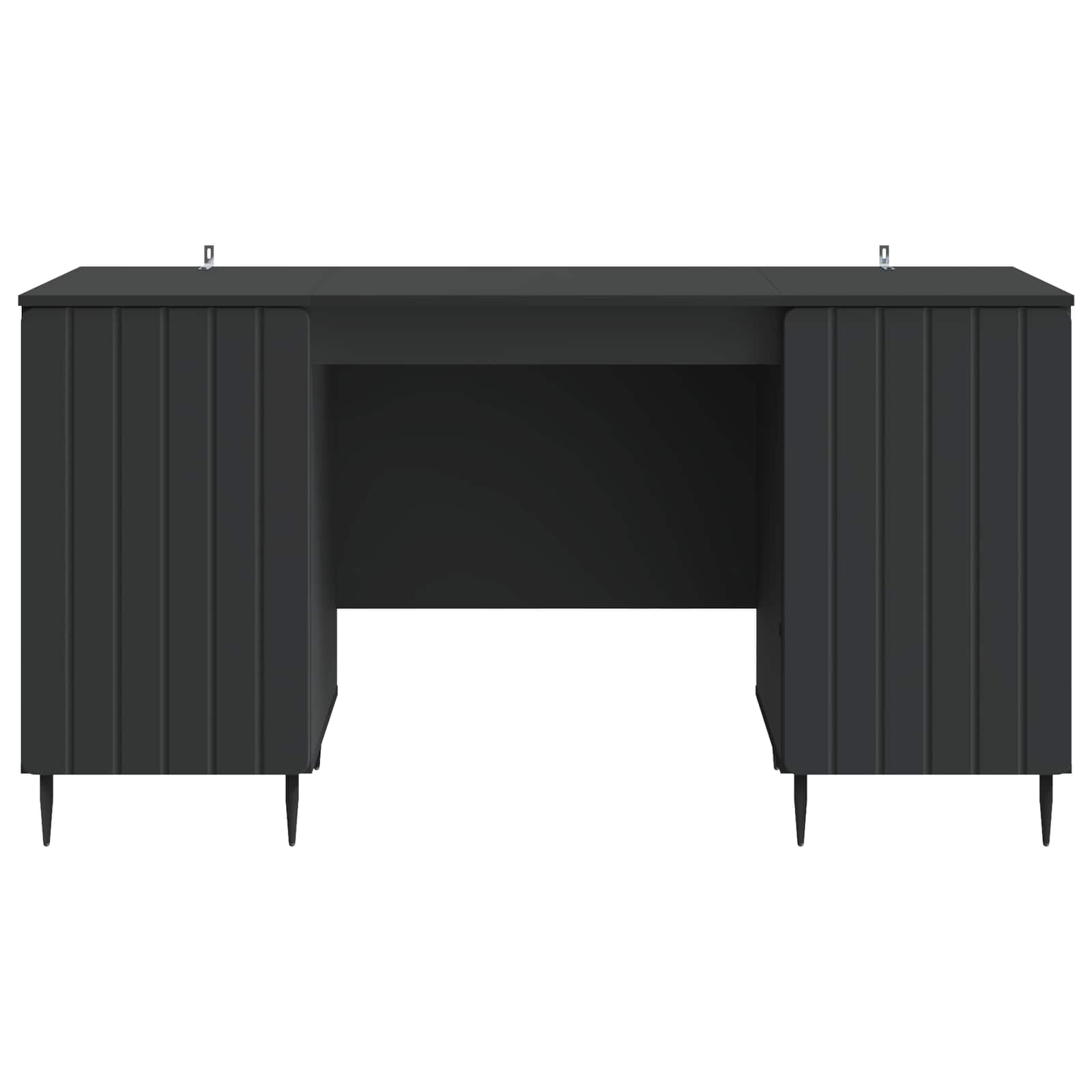 Scrivania Nero 142,5 x 50 x 75 cm Legno ingegnerizzato