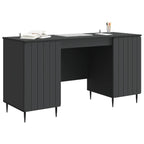 Scrivania Nero 142,5 x 50 x 75 cm Legno ingegnerizzato