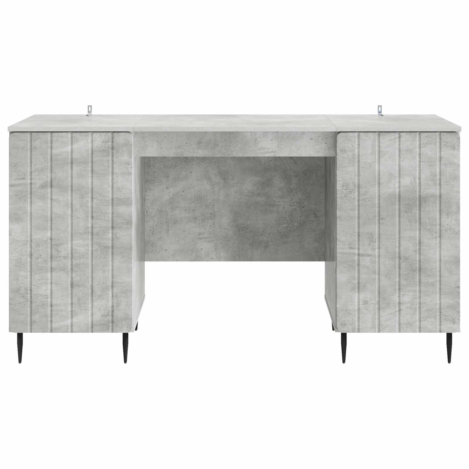 Scrivania con lo scaffale Grigio Cemento 142,5 x 50 x 75 cm