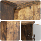 Scrivania Rovere Fumo 142,5 x 50 x 75 cm Legno ingegnerizzato