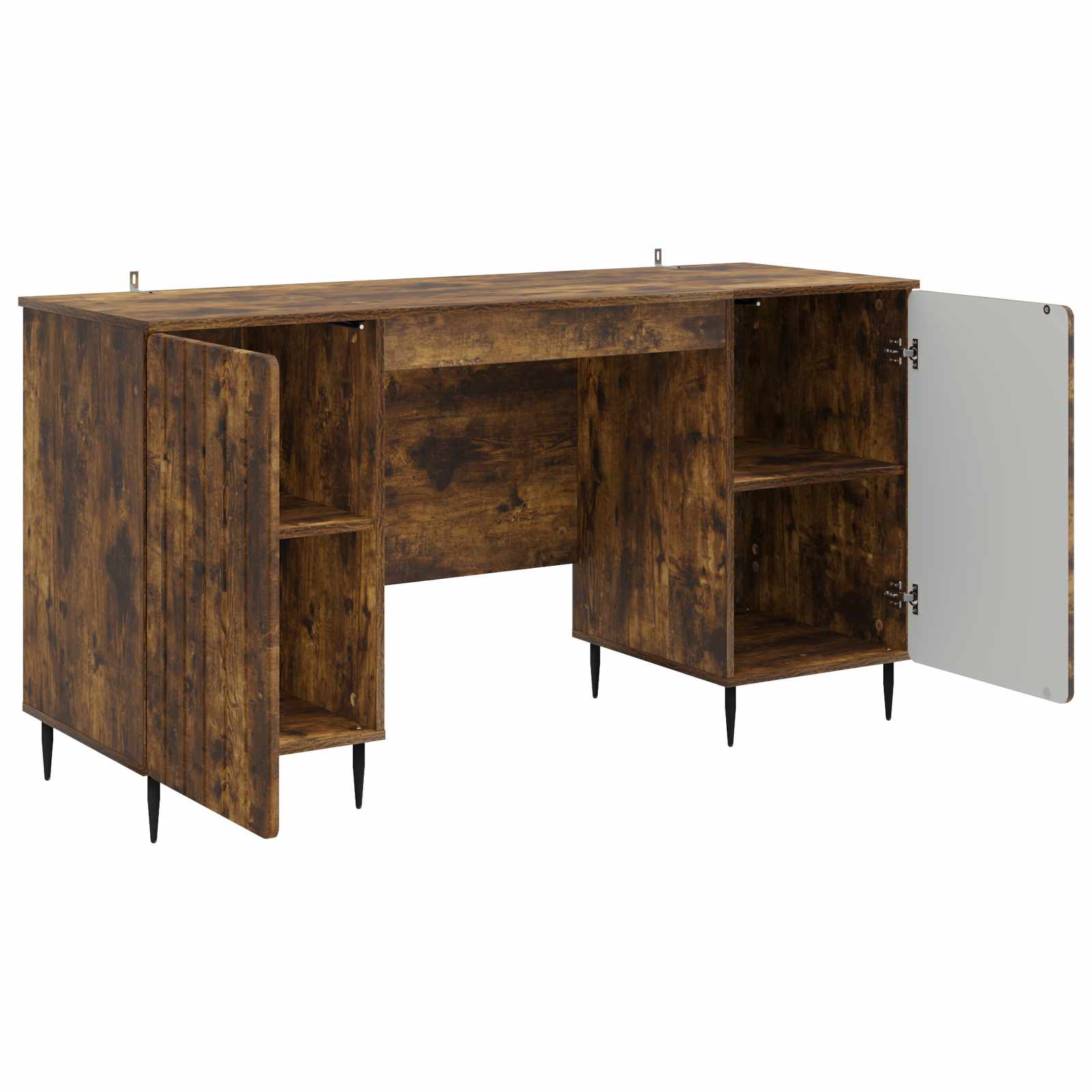 Scrivania Rovere Fumo 142,5 x 50 x 75 cm Legno ingegnerizzato