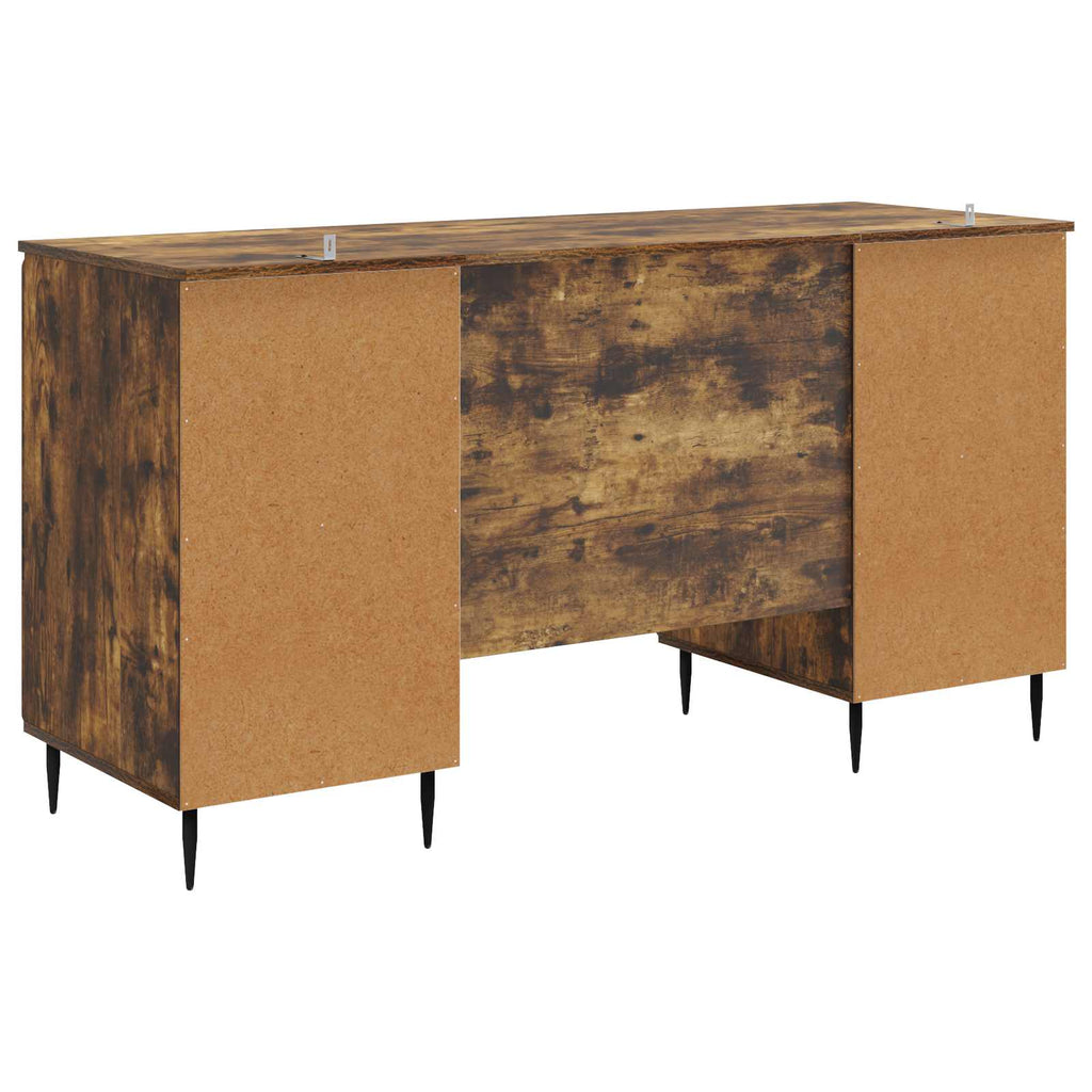Scrivania Rovere Fumo 142,5 x 50 x 75 cm Legno ingegnerizzato