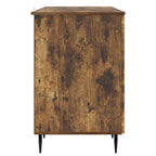 Scrivania Rovere Fumo 142,5 x 50 x 75 cm Legno ingegnerizzato