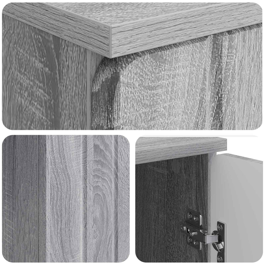 Scrivania Grigio Sonoma 142,5 x 50 x 75 cm Legno ingegnerizzato