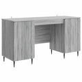 Scrivania Grigio Sonoma 142,5 x 50 x 75 cm Legno ingegnerizzato