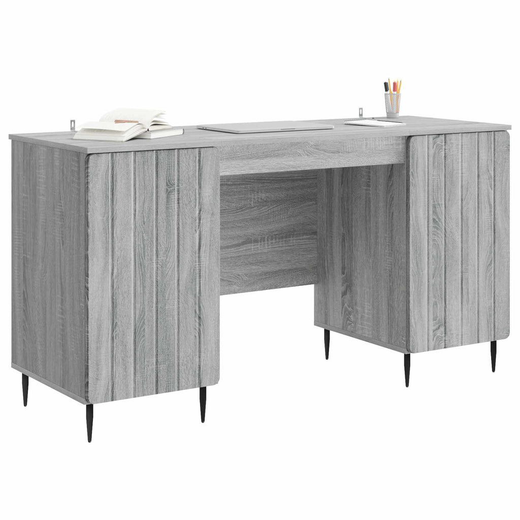 Scrivania Grigio Sonoma 142,5 x 50 x 75 cm Legno ingegnerizzato