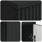Scrivania Nero 142,5 x 50 x 75 cm Legno ingegnerizzato