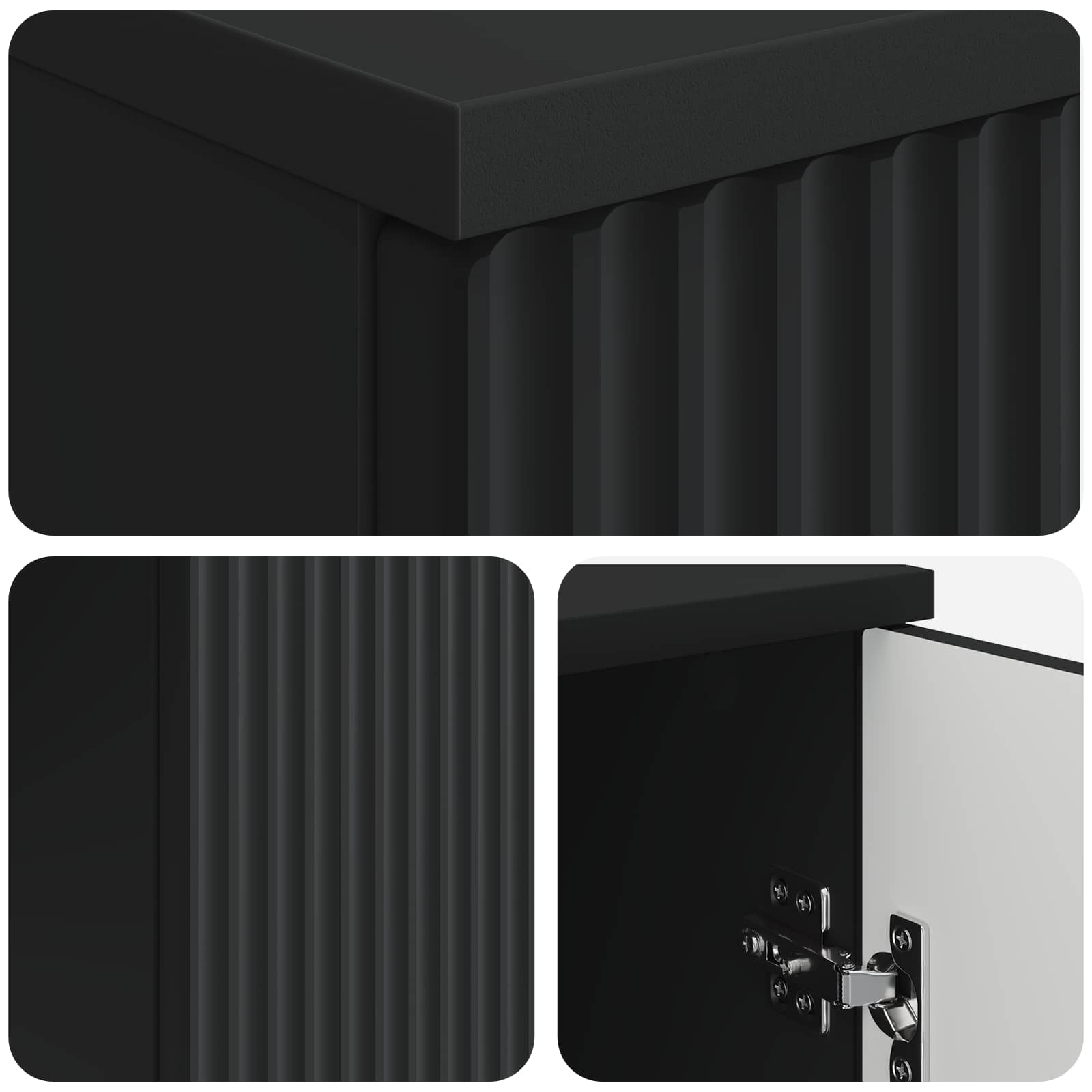 Scrivania Nero 142,5 x 50 x 75 cm Legno ingegnerizzato