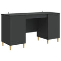 Scrivania Nero 142,5 x 50 x 75 cm Legno ingegnerizzato