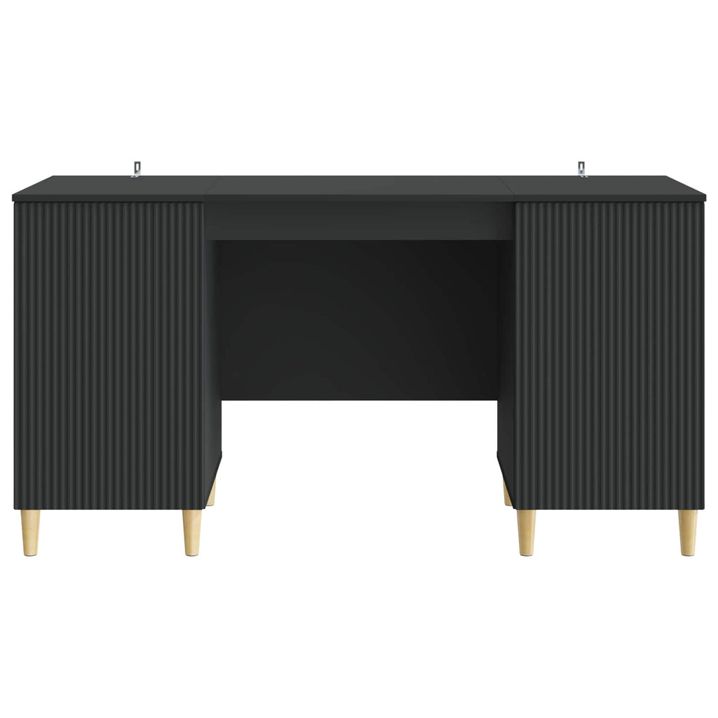 Scrivania Nero 142,5 x 50 x 75 cm Legno ingegnerizzato