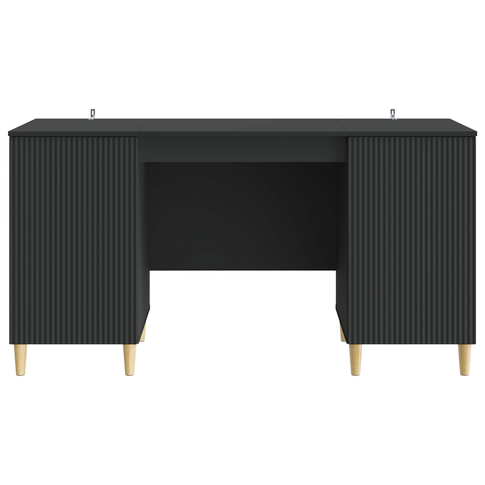Scrivania Nero 142,5 x 50 x 75 cm Legno ingegnerizzato