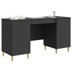 Scrivania Nero 142,5 x 50 x 75 cm Legno ingegnerizzato