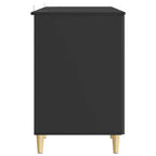 Scrivania Nero 142,5 x 50 x 75 cm Legno ingegnerizzato