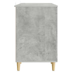 Scrivania con lo scaffale Grigio Cemento 142,5 x 50 x 75 cm