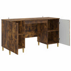 Scrivania Rovere Fumo 142,5 x 50 x 75 cm Legno ingegnerizzato