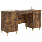 Scrivania Rovere Fumo 142,5 x 50 x 75 cm Legno ingegnerizzato