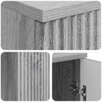 Scrivania Grigio Sonoma 142,5 x 50 x 75 cm Legno ingegnerizzato