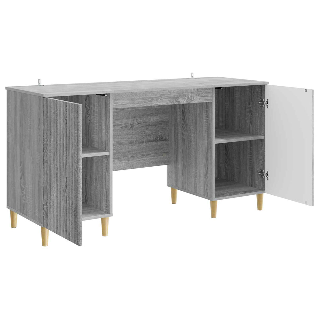 Scrivania Grigio Sonoma 142,5 x 50 x 75 cm Legno ingegnerizzato