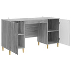 Scrivania Grigio Sonoma 142,5 x 50 x 75 cm Legno ingegnerizzato