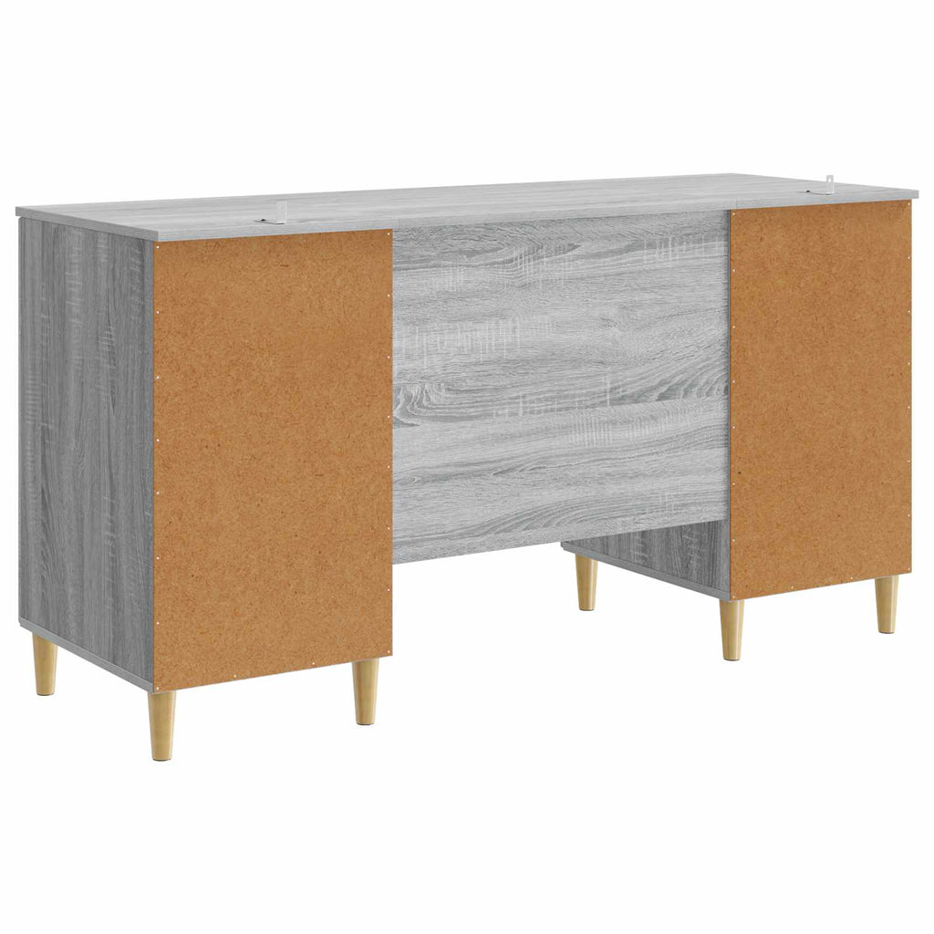 Scrivania Grigio Sonoma 142,5 x 50 x 75 cm Legno ingegnerizzato
