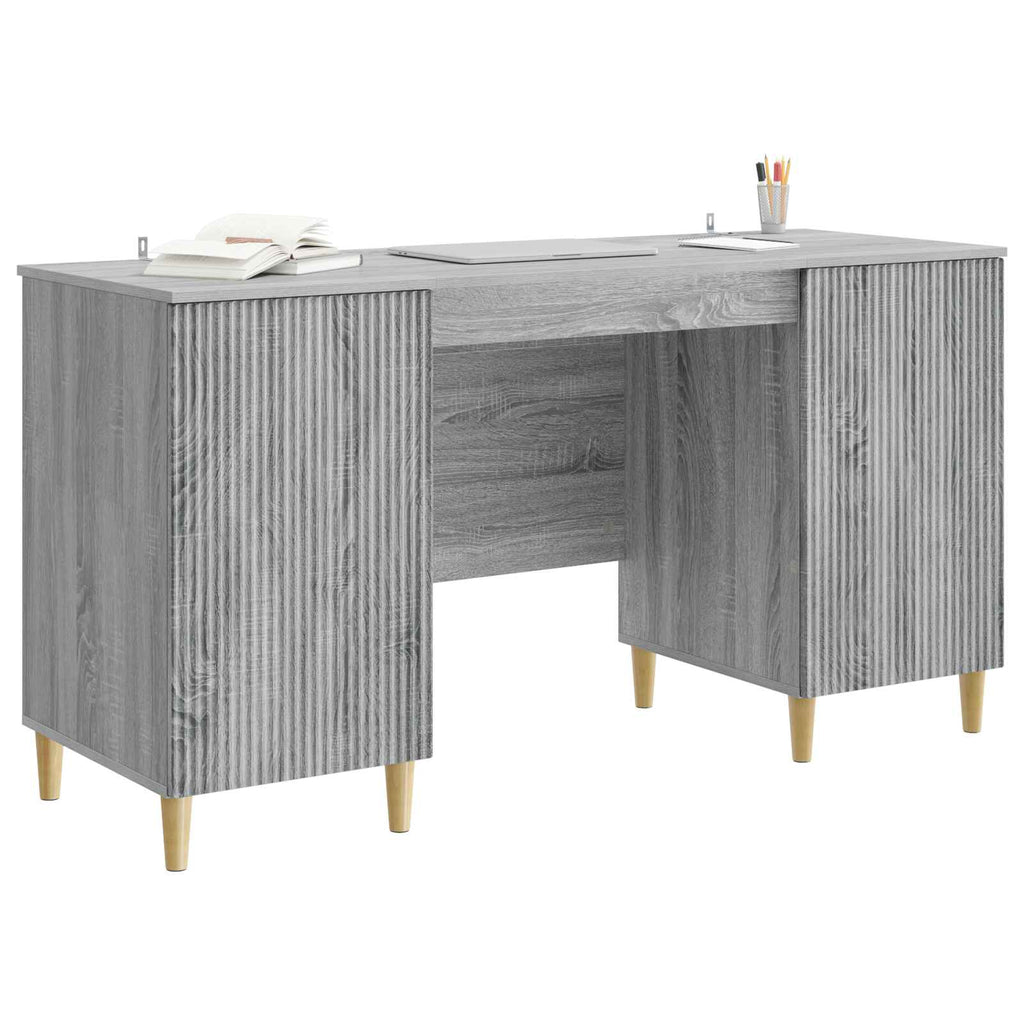 Scrivania Grigio Sonoma 142,5 x 50 x 75 cm Legno ingegnerizzato