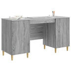 Scrivania Grigio Sonoma 142,5 x 50 x 75 cm Legno ingegnerizzato