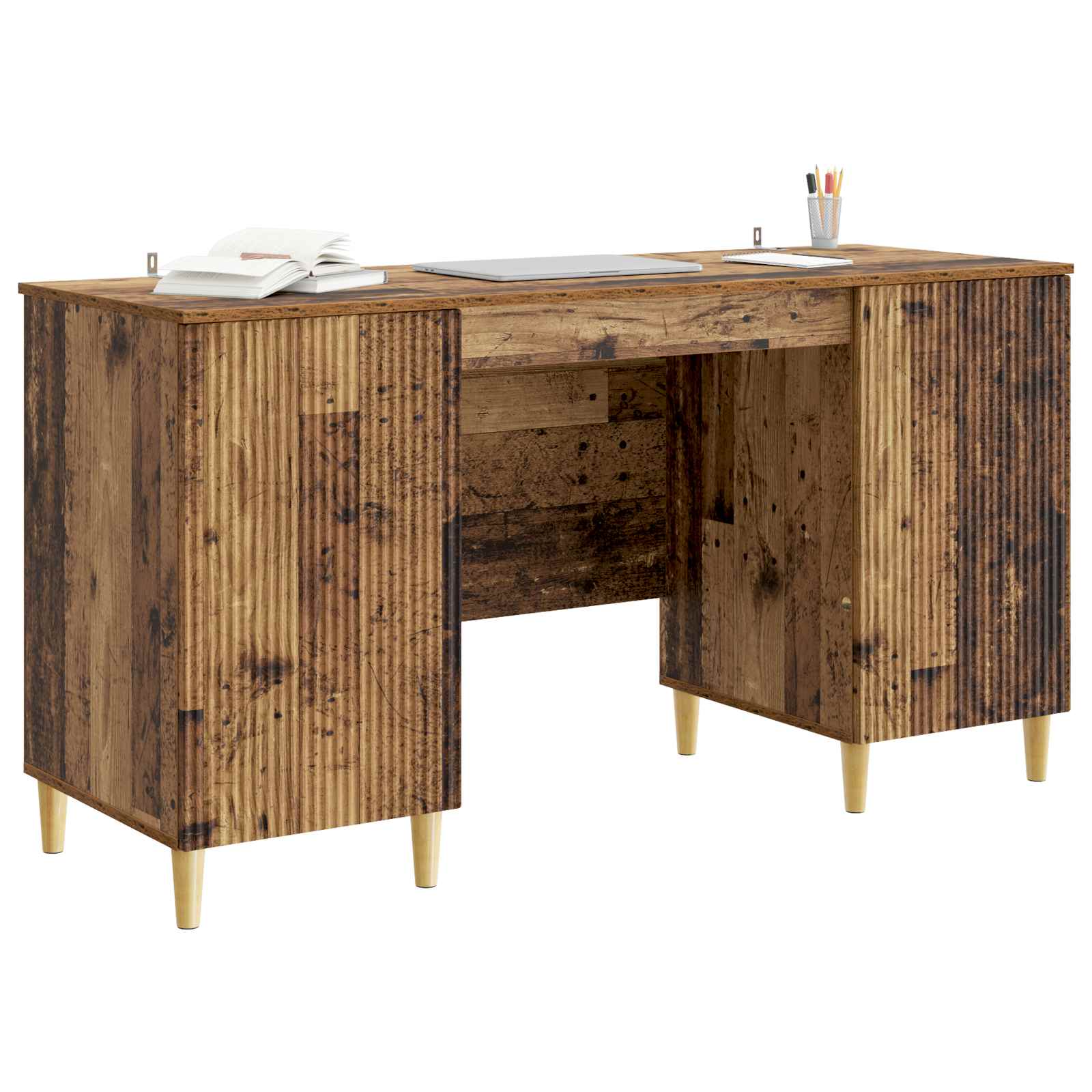 Scrivania Legno antico 142,5 x 50 x 75 cm Legno ingegnerizzato