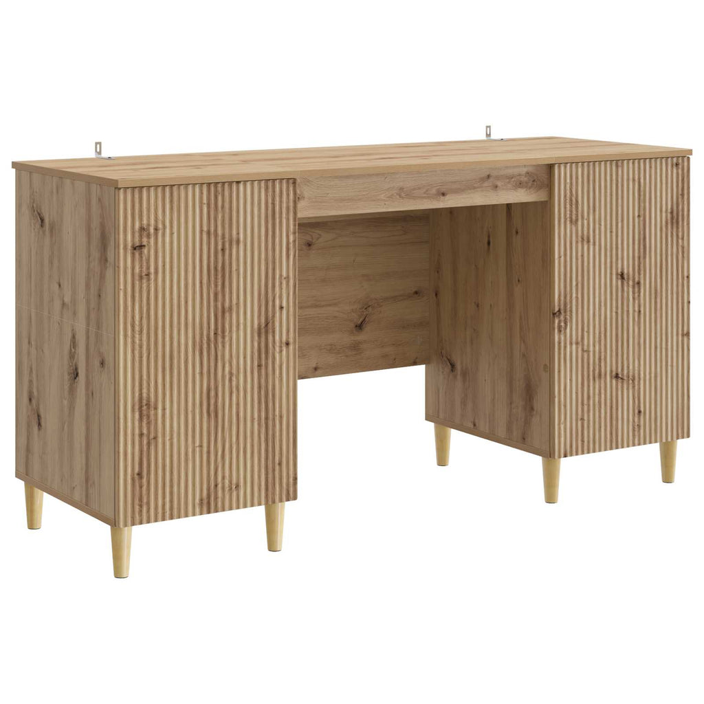 Scrivania con lo scaffale Rovere Artigianale 142,5 x 50 x 75 cm