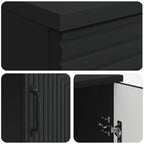 Scrivania Nero 142,5 x 50 x 75 cm Legno ingegnerizzato