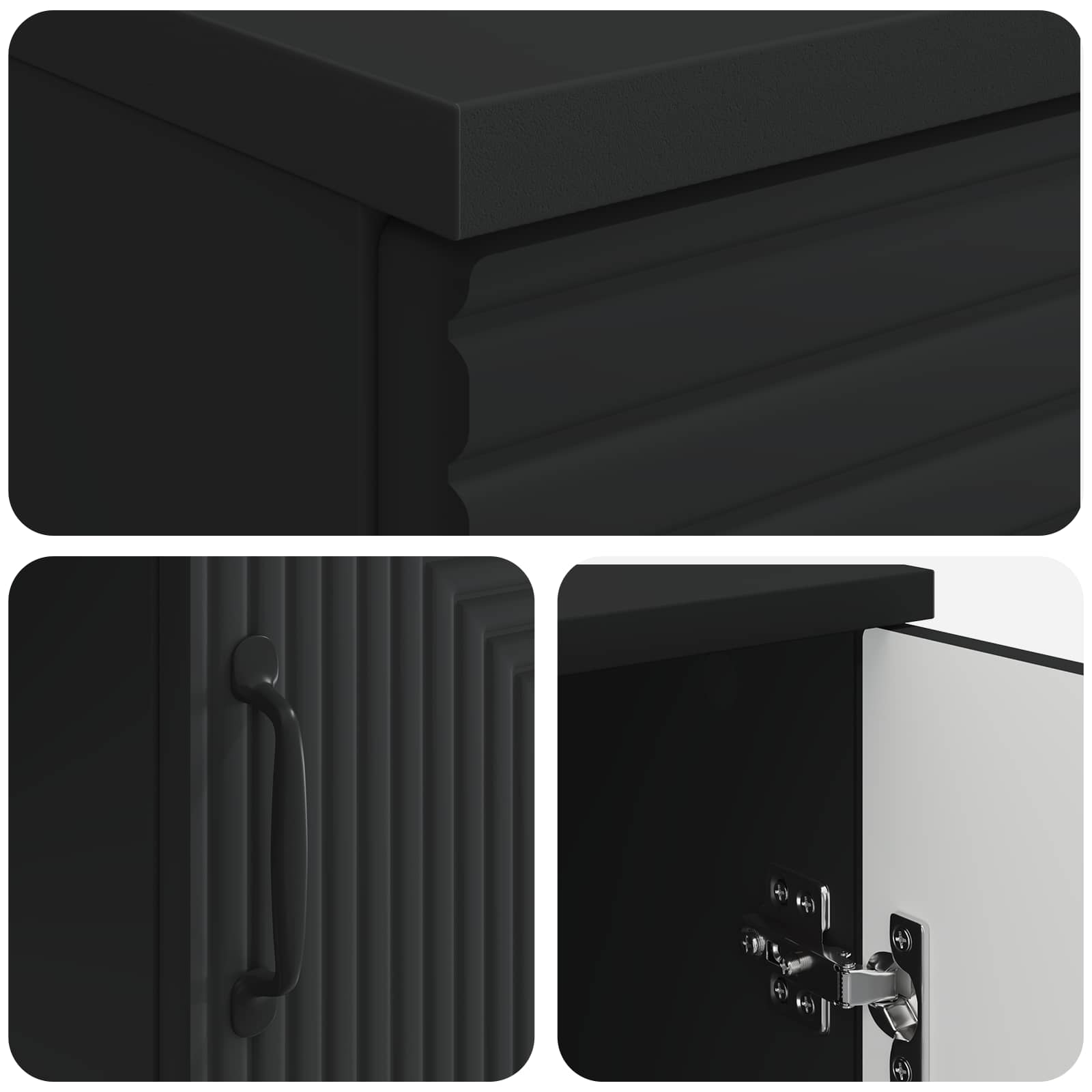 Scrivania Nero 142,5 x 50 x 75 cm Legno ingegnerizzato