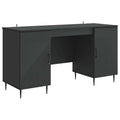 Scrivania Nero 142,5 x 50 x 75 cm Legno ingegnerizzato