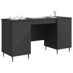 Scrivania Nero 142,5 x 50 x 75 cm Legno ingegnerizzato