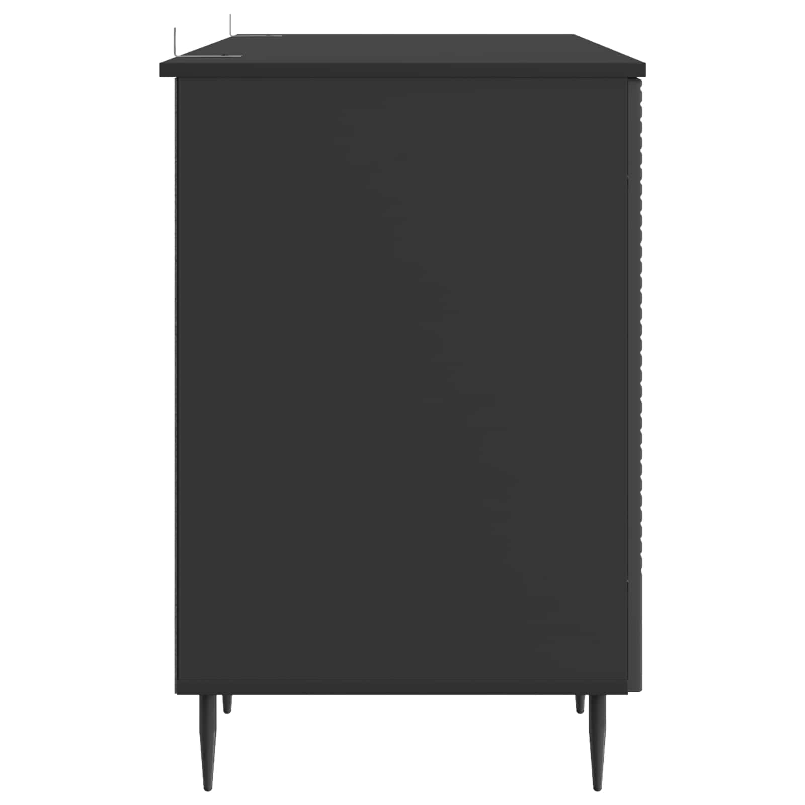 Scrivania Nero 142,5 x 50 x 75 cm Legno ingegnerizzato