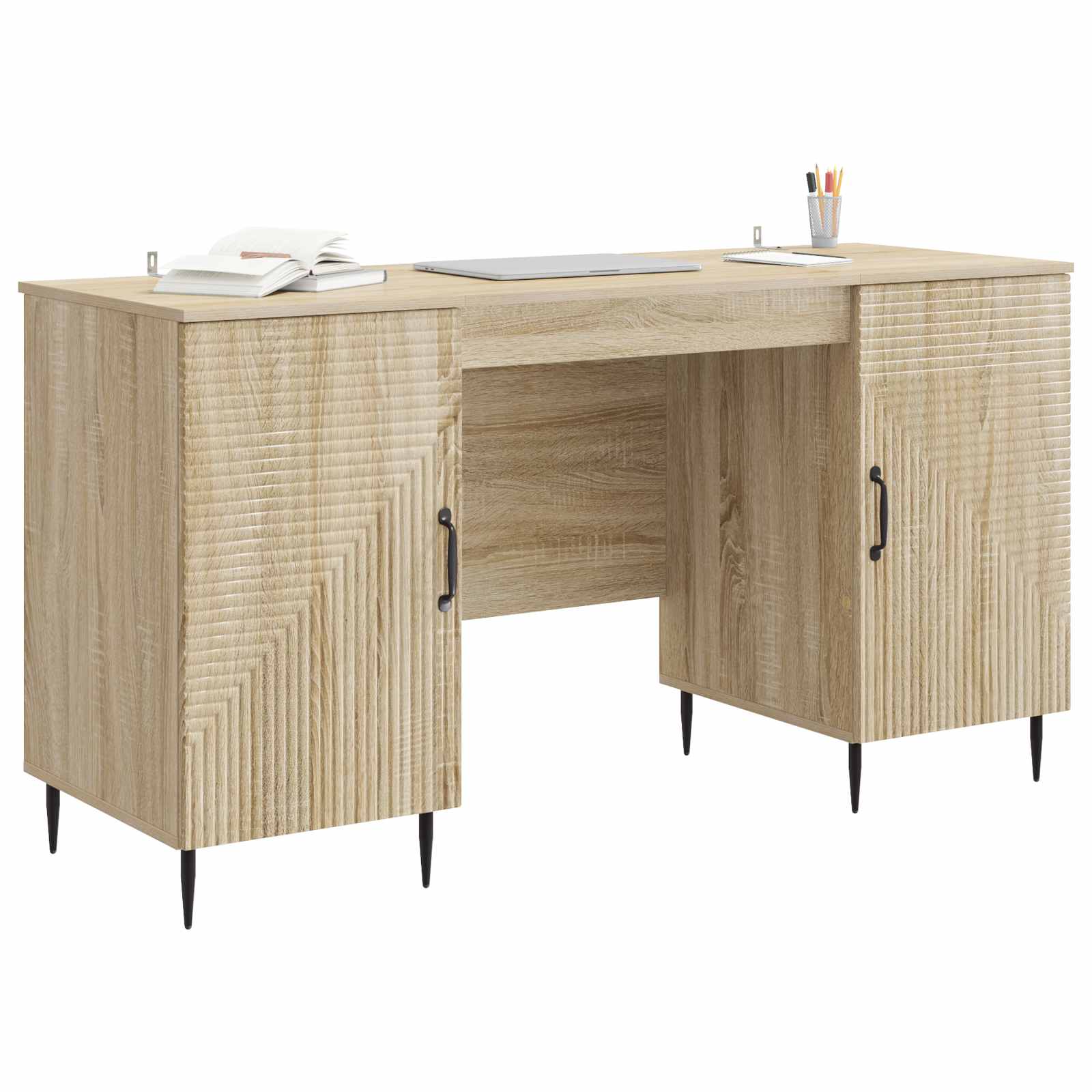 Scrivania Rovere Sonoma 142,5 x 50 x 75 cm Legno ingegnerizzato