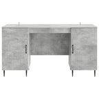 Scrivania con lo scaffale Grigio Cemento 142,5 x 50 x 75 cm