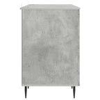 Scrivania con lo scaffale Grigio Cemento 142,5 x 50 x 75 cm
