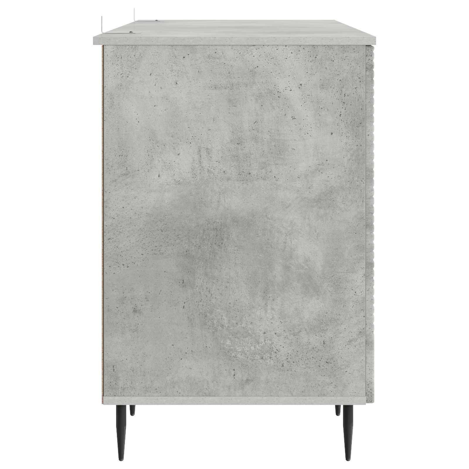 Scrivania con lo scaffale Grigio Cemento 142,5 x 50 x 75 cm