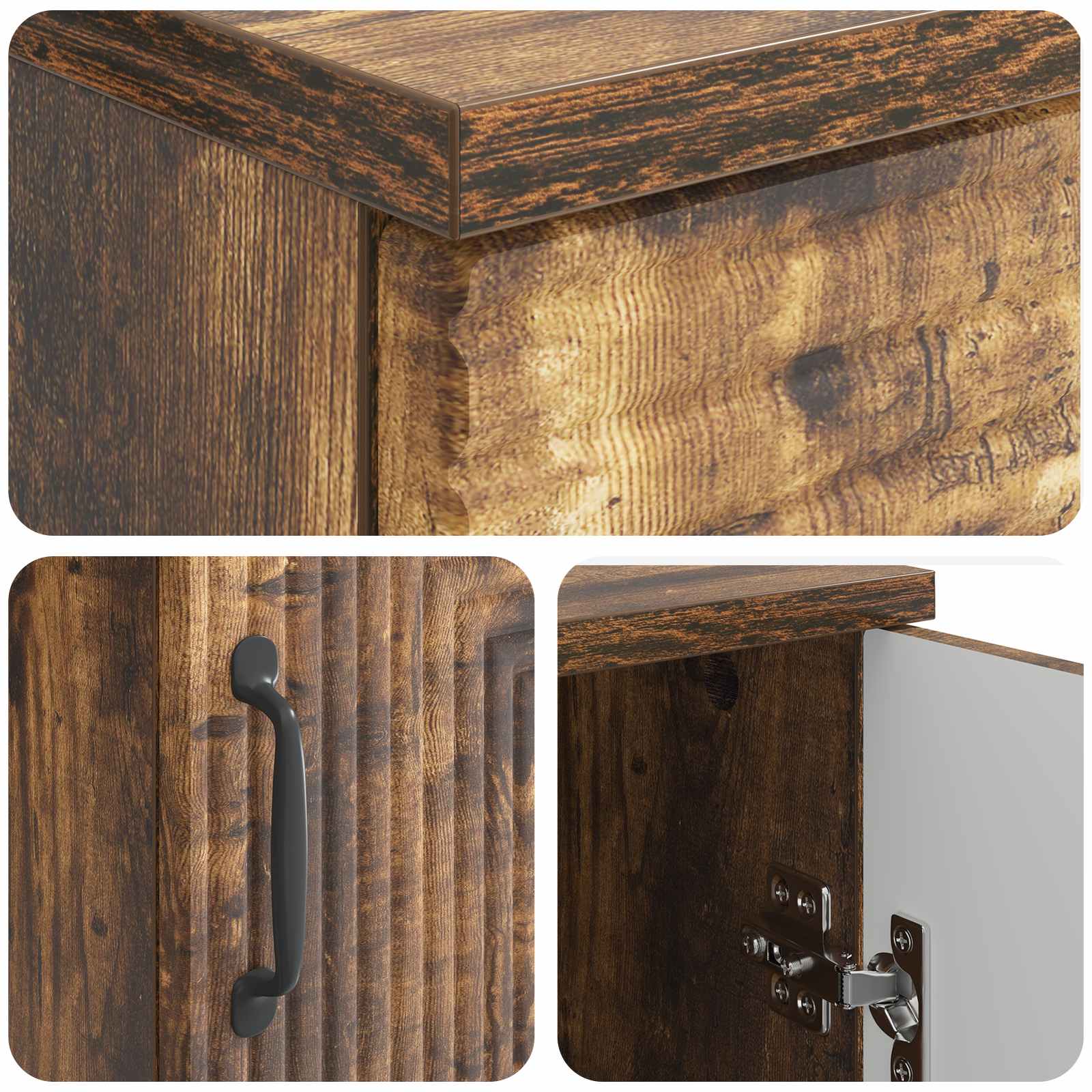 Scrivania Rovere Fumo 142,5 x 50 x 75 cm Legno ingegnerizzato
