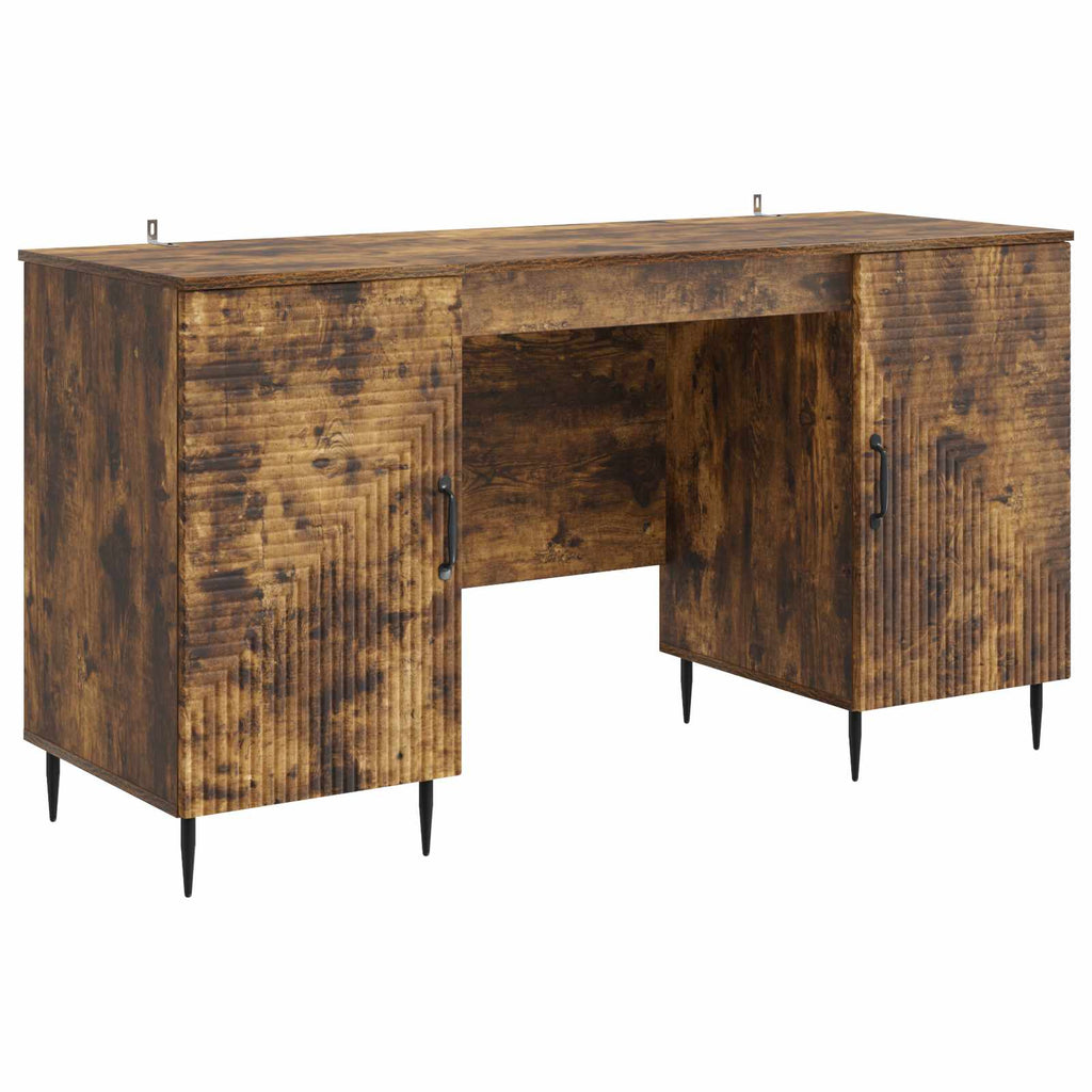 Scrivania Rovere Fumo 142,5 x 50 x 75 cm Legno ingegnerizzato