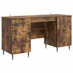 Scrivania Rovere Fumo 142,5 x 50 x 75 cm Legno ingegnerizzato