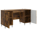 Scrivania Rovere Fumo 142,5 x 50 x 75 cm Legno ingegnerizzato