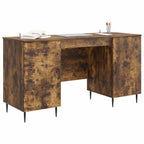 Scrivania Rovere Fumo 142,5 x 50 x 75 cm Legno ingegnerizzato
