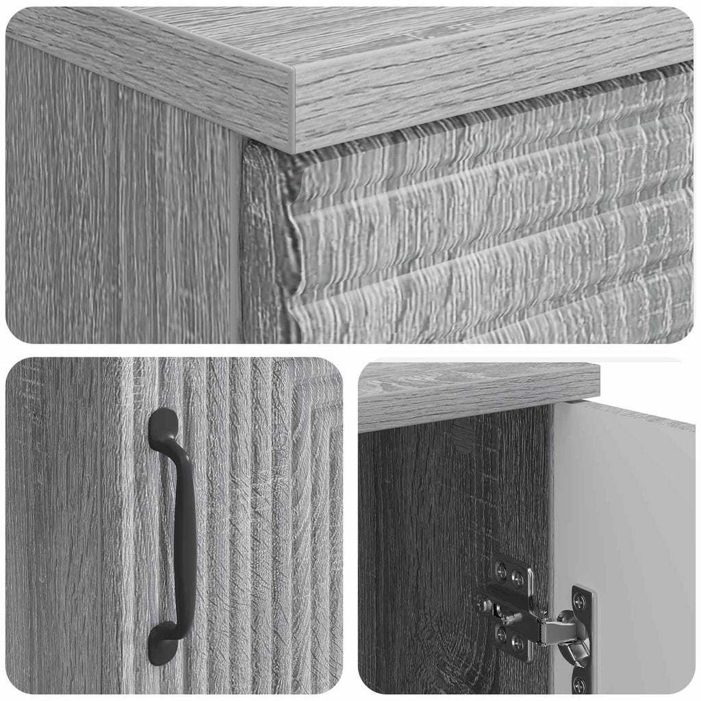 Scrivania Grigio Sonoma 142,5 x 50 x 75 cm Legno ingegnerizzato
