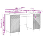 Scrivania Legno antico 142,5 x 50 x 75 cm Legno ingegnerizzato