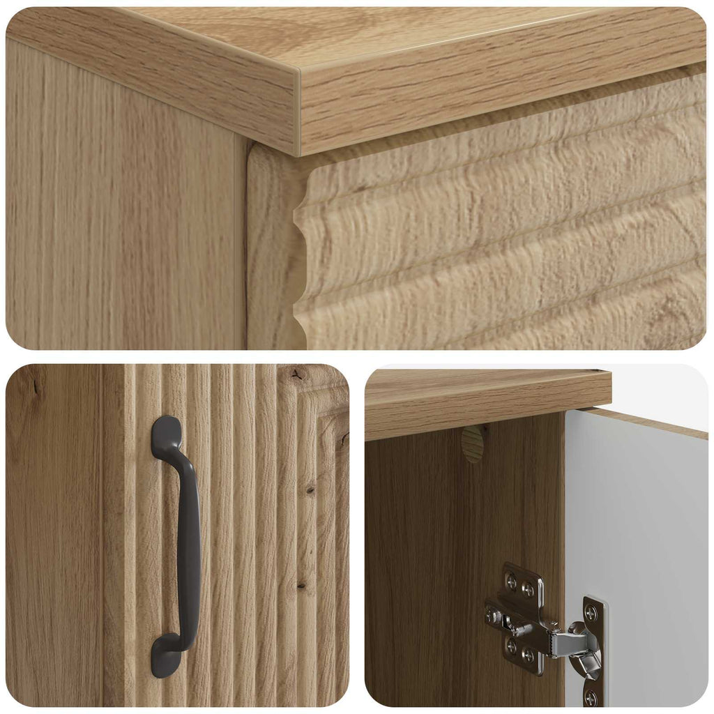 Scrivania con lo scaffale Rovere Artigianale 142,5 x 50 x 75 cm