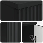 Scrivania Nero 142,5 x 50 x 75 cm Legno ingegnerizzato