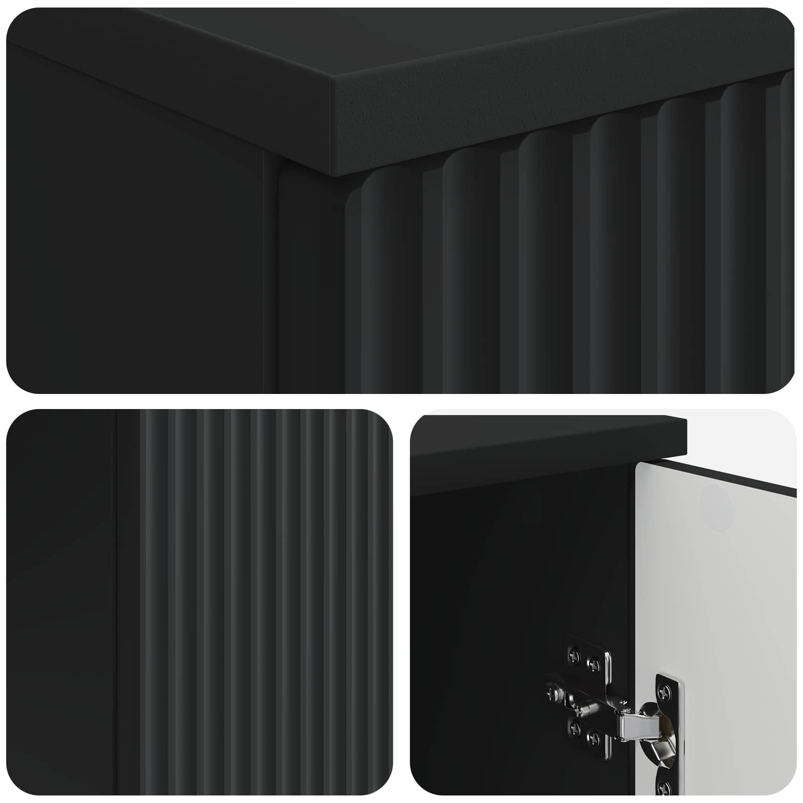 Scrivania Nero 142,5 x 50 x 75 cm Legno ingegnerizzato
