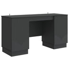 Scrivania Nero 142,5 x 50 x 75 cm Legno ingegnerizzato