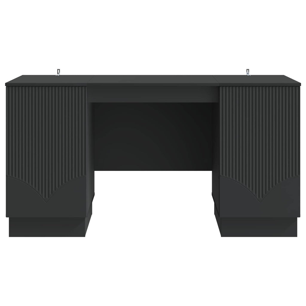 Scrivania Nero 142,5 x 50 x 75 cm Legno ingegnerizzato